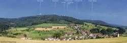 Blick von Kappelberg, Dörlinbach